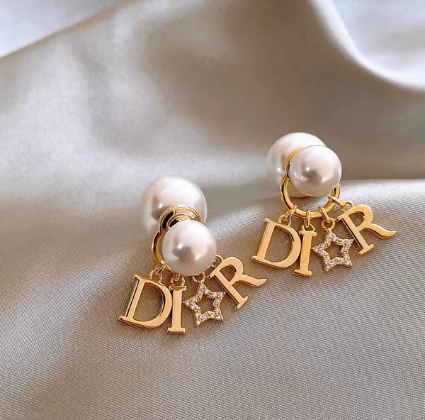 Dior Tribales pearl earrings