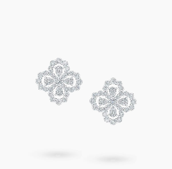 Diamond Loop full motif earrings