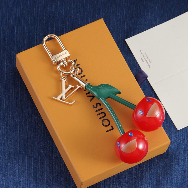 LV x TM cerise bag charm